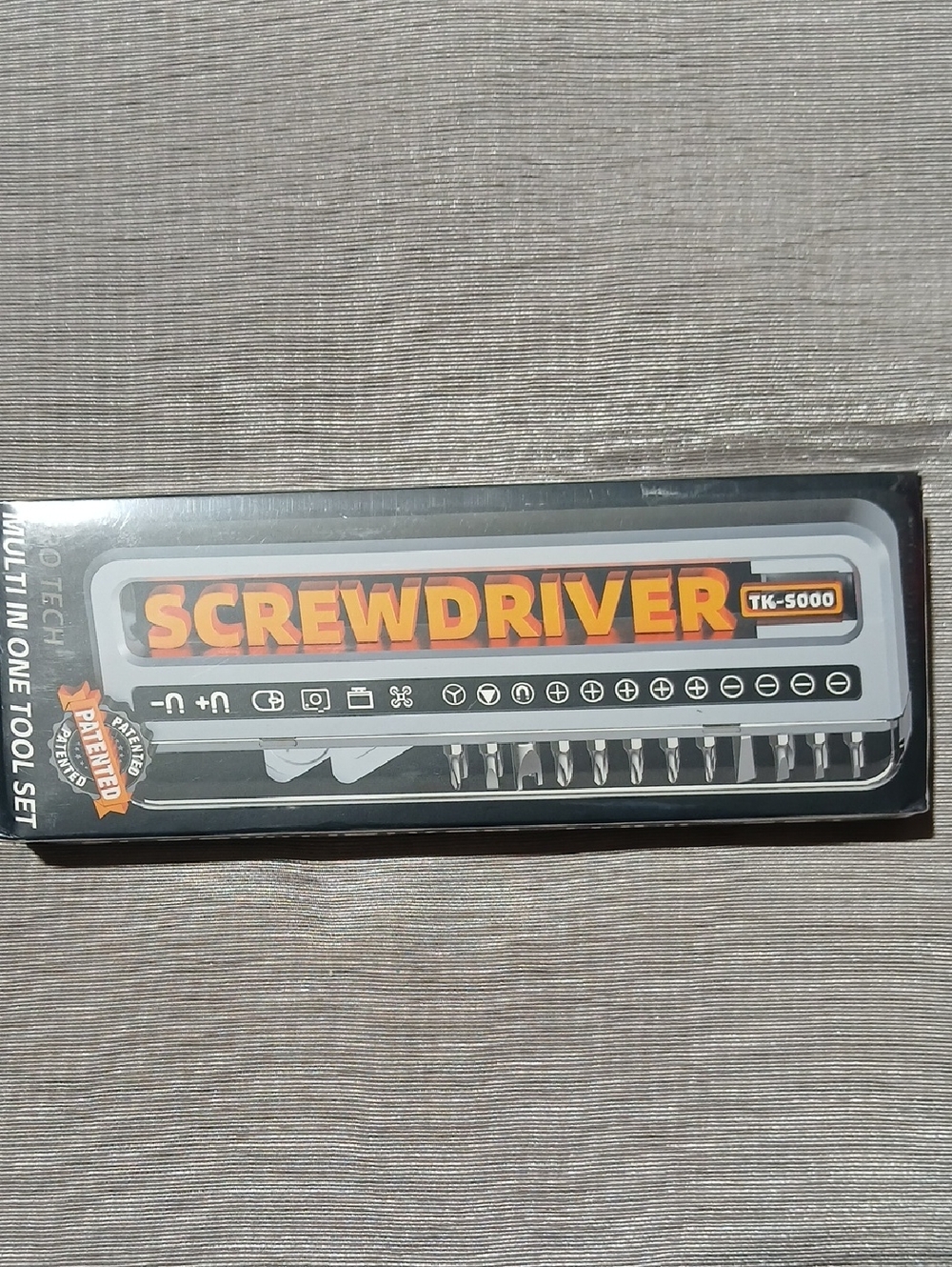 SCREWDRIVER TK-5000 Multi Bit Set - Black & Orange